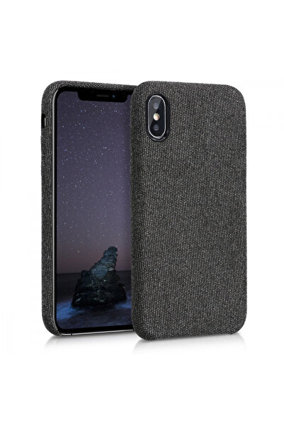 KWmobile Case for Apple iPhone X / iPhone XS, Textile, Black, 43479.01