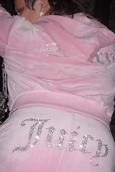 SEFUR Juicy Velvet Y2K Tracksuit Rhinestone Bottom Top 2 Piece Set