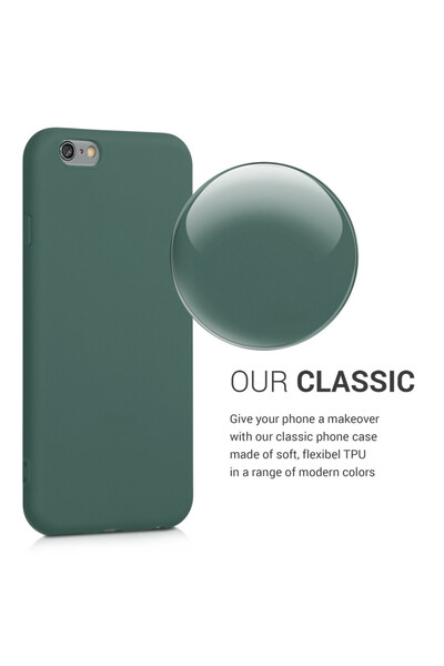 KWmobile Case for Apple iPhone 6 / iPhone 6s, Silicone, Green, 35176.171