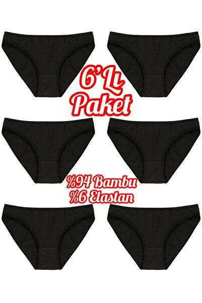 Özten İç Giyim 6 Pack Premium Quality Bamboo Women's Panties Oztn6100
