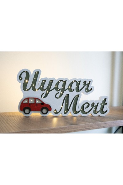 Runc Design İsimli Gece Lambası (2 İsim)