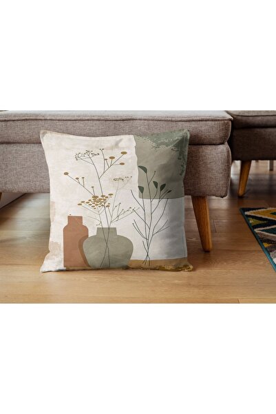 ALAMODECOR Modern Patterned Double-Sided Digital Printed Single Throw Pillow Cover (1 Piece)