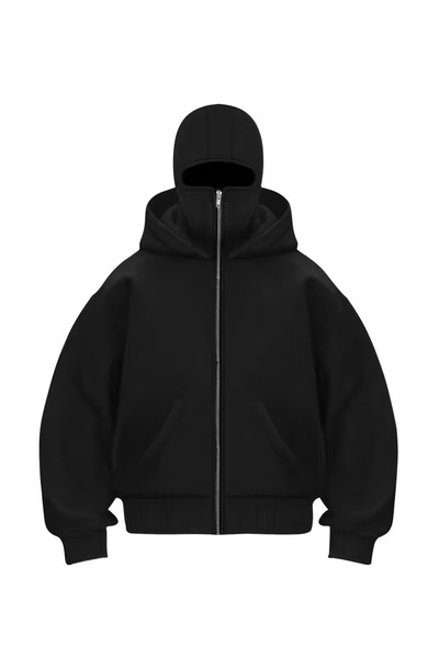 ANUSHKA Unisex Skull & Flowers Masked Fleece-Lined 3 Thread Tracksuit Set