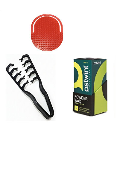 Ostwint Saç Şekillendirici Pudra Yeşil Mat 20 gr Ve Mucizevi Dalga Tarağı Özel Yıkama Tarağı