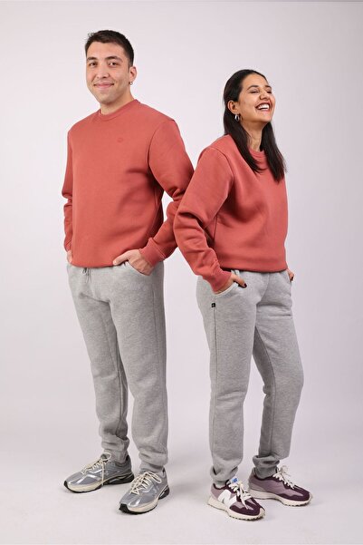 SALTUS TEKSTİL Gül Kurusu Polar Sweatshirt