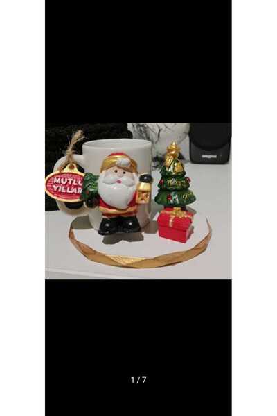 e&e süs dükkanı Santa Claus Coffee Cup Model Gift Presentation Model