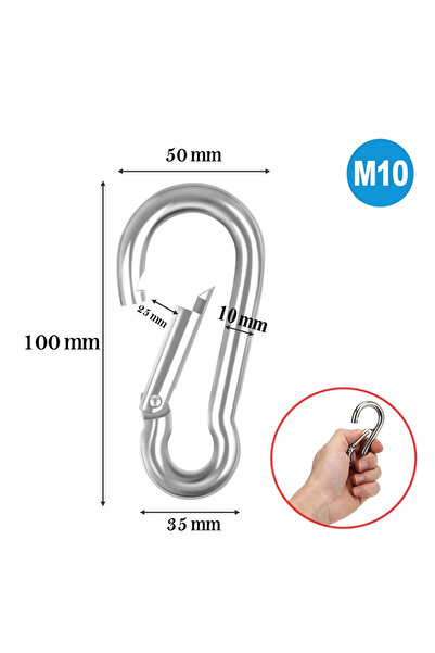 Tuna Karabina yaylı 10x100mm 5 adet