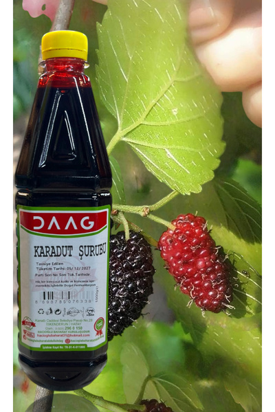 daag Hatay Yöresinden Doğal Şurup Kara Dut Kan Dut Şurubu Karadut Özü 1 Kg