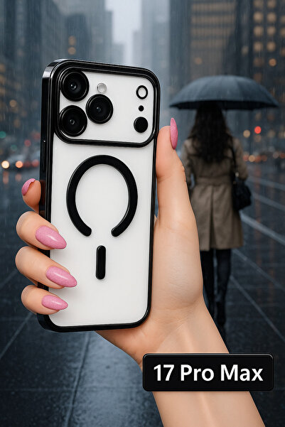 Case collection iPhone 17 Pro Max Magnetic Transparent Case | Magsafe Compatible Slim Design Soft Cover