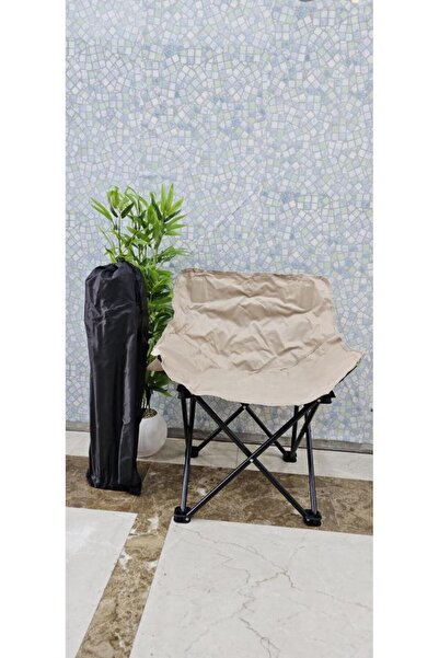 South house Foldable Camping Chair - Dark Beige