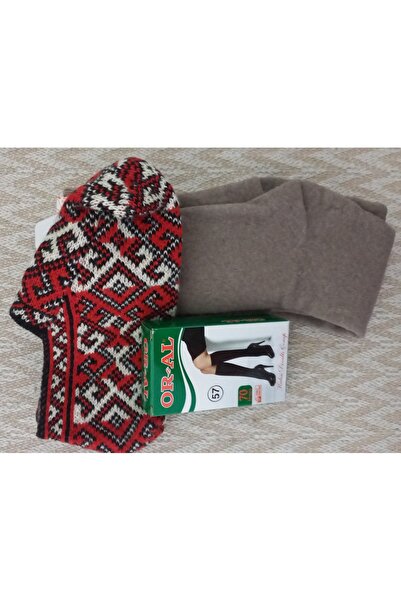 Anne Er Clothing Socks Booties Set (Booties - Below-The-Knee Towel Socks - Below-The-Knee Thin Socks)