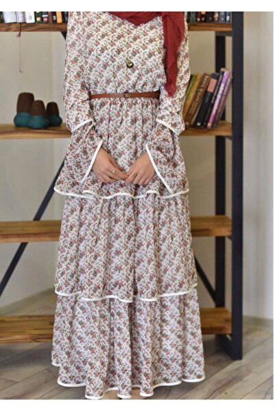 Umafre فستان شيفون تركي