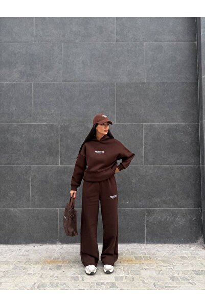 ALVOR Wide Leg Three Thread Sh Fleece-Lined O Oversized Set