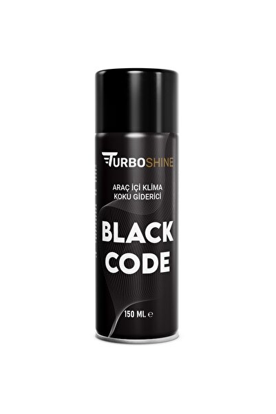 TURBO SHİNE PREMIUM KLİMA KOKU BOMBASI BLACK CODE 150 ML
