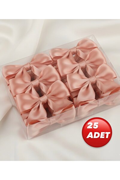 SERENA BD 25 Adet somon rengi saten fiyonk parti yılbaşı hediyelik