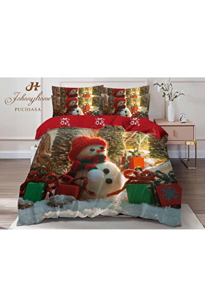 trendyhome Christmas Finet Bedding Set 6-Piece – Snowman & Gifts