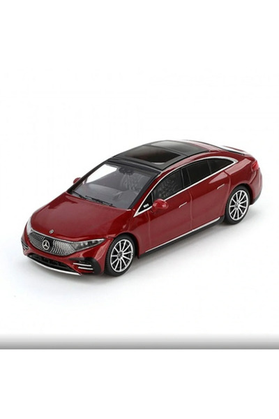 mini gt 1/64 Mercedes Benz EQS 580 4Matic Red Metalic Model Araba