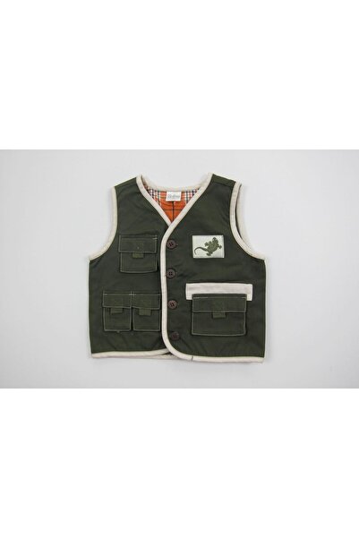 Primii Pasi Boys' vest, First Steps, S3835, khaki, 24 months