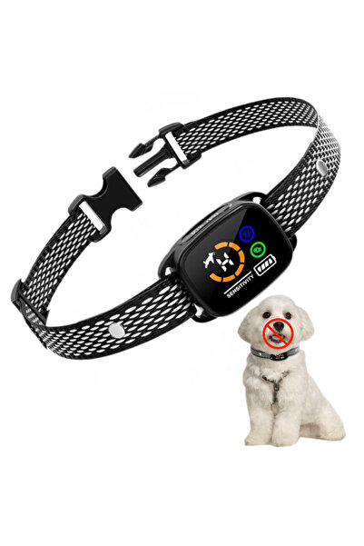 AMNIX Anti-Bark Collar – Adjustable, Shock-Free, 7 Sensitivity Levels