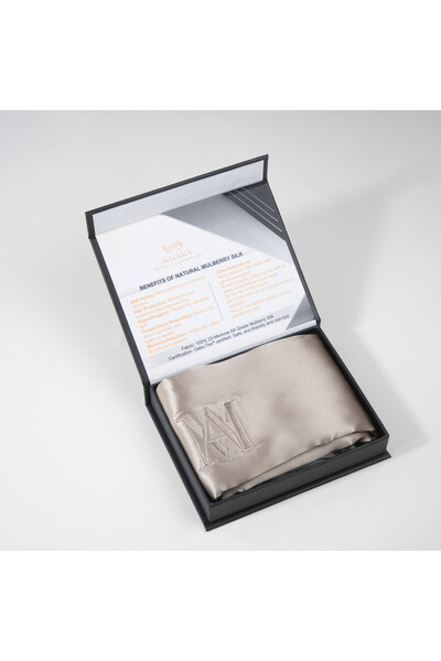 MATASIA Set of 2 Mulberry Silk Pillowcases 22 Momme – Champagne, 50×70 cm | MATASIA®