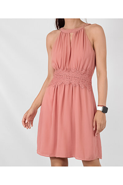 VILA Rochie scurta, Roz Pudra