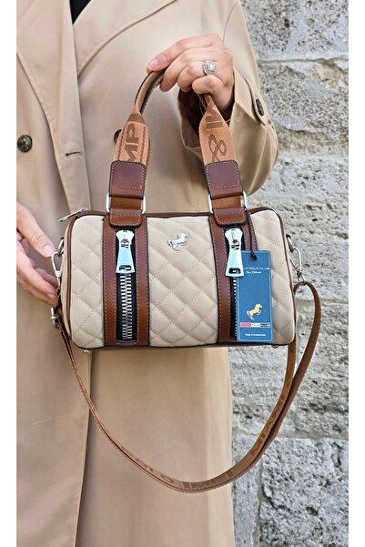 çantamgelsin Miami Polo Women's Cylinder Model Hand and Shoulder Bag