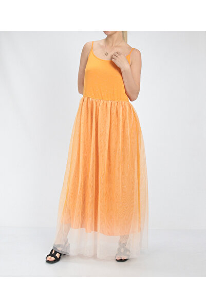 Evendi Long Dress, Orange