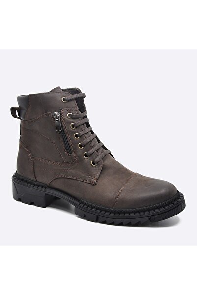 Darkwood -ERKEK GÜNLÜK KIŞLIK SPOR BOT-HAKİKİ DERİ-KAHVERENGİ