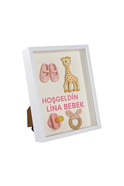 BADEAVM Ahşap Beyaz Derin Çerçeve Kutu - 22x27cm