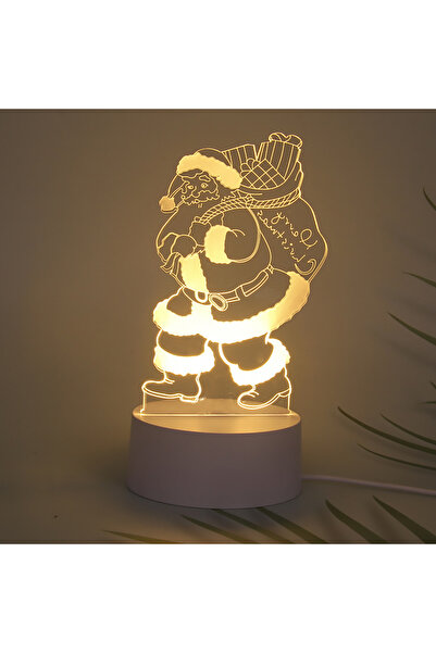 Generic Christmas Gifts 3D LED Table Top Decorative Night Light (Decorative Display -Tricolour) (Santa)