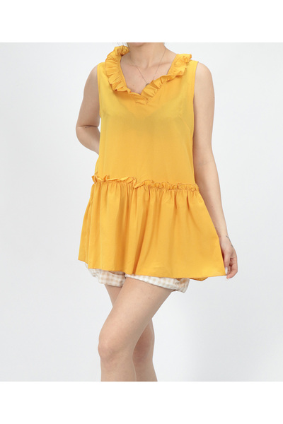 Evendi Short Dress, Yellow
