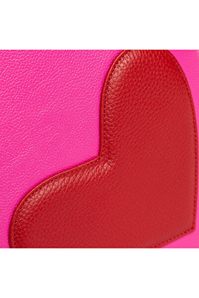 LAURA OLARU ADDA Pink Backpack With Heart