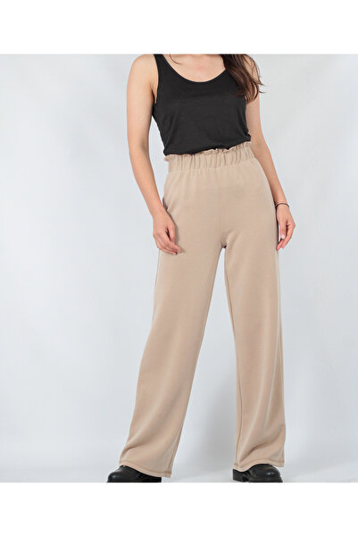 PIECES Pants, Light Brown