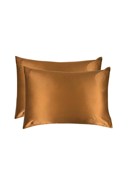 MATASIA Set of 2 Mulberry Silk Pillowcases 22 Momme – Coffee Brown, 50×70 cm | MATASIA®