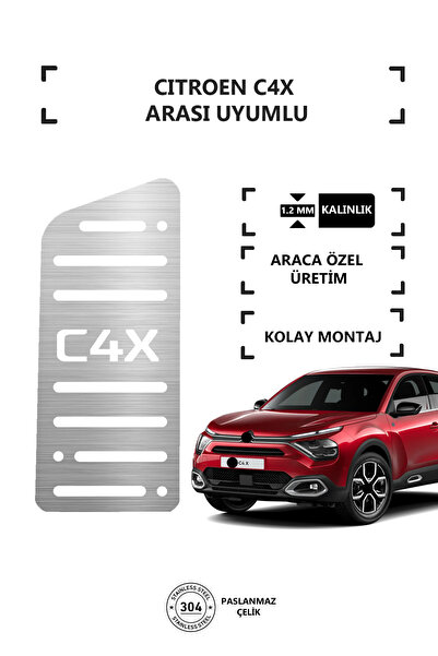 CITROEN C4X Ayak Dinlendirme Pedalı Krom Ayak Dayama Pedalı