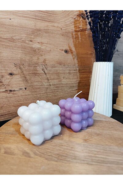 Tasarım İkili Büyük Kokulu Bubble Mum