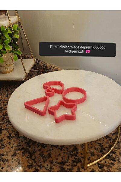 SALES GROUP Şekilli Kurabiye Kalıbı Seti – Yıldız, Üçgen, Daire, Şemsiye | Pl...