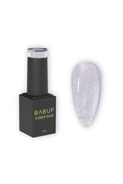 BABUF Milky Starlight Rubber Base 15ml – Bază Autonivelantă Lăptoasă cu Refle...