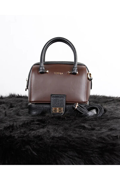 Tuğba Women's Makeup Mirror Detailed Hand and Shoulder Bag with Adjustable Strap T4780