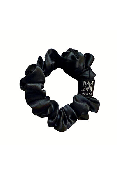 MATASIA Elastic de păr din Mătase Naturală 22 Momme – Negru, Mărimea M | MATA...