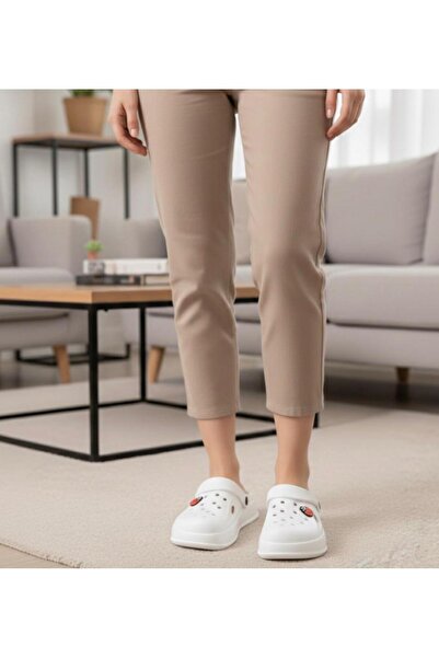 mustey Eva Closed Front Garden Bathroom Hospital Chef Slippers Cross Slippers Model