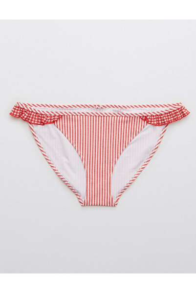 aerie Swimsuit, White/Red
