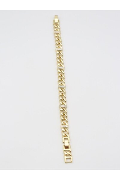 By Ola Accessories VIP Paslanmaz Çelik 14K Altın Rengi Bileklik