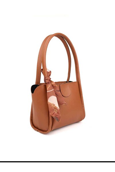 ÖZÜM TAKI Women's Shoulder Bag Tan Color