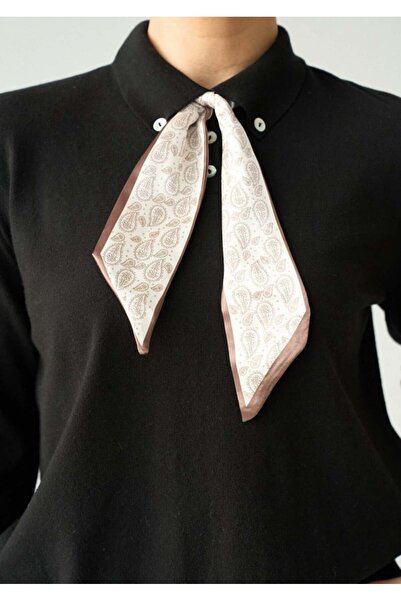 Serpirella Butik Πλεκτό πουλόβερ με κασκόλ