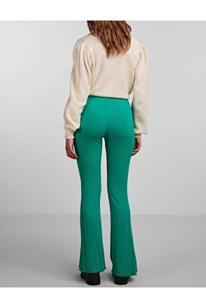 PIECES Pants, Green