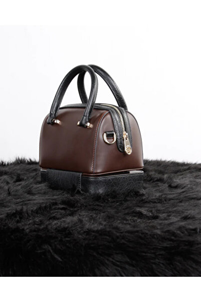 Tuğba Women's Makeup Mirror Detailed Hand and Shoulder Bag with Adjustable Strap T4780