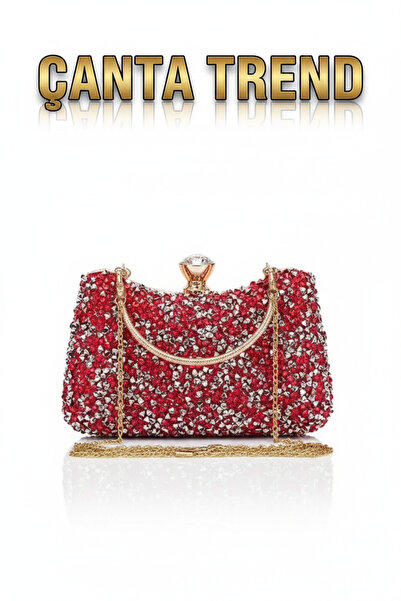 Çanta Trend women's large stone evening bag