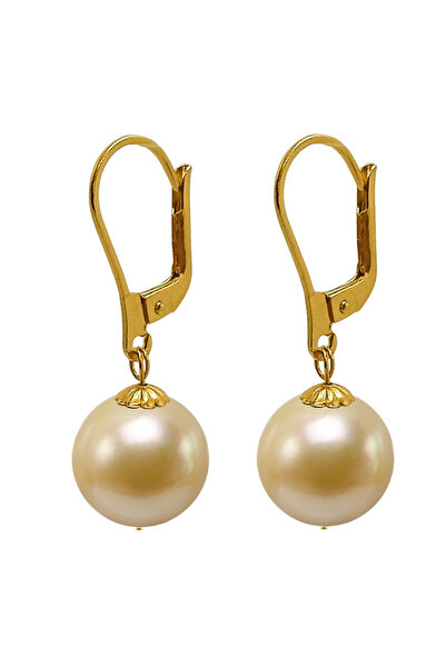 Kaskadda Cercei Perle South Sea Aurii de 10–10,5 mm și Aur Galben 14K, Forma ...
