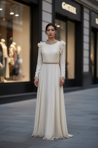 FERİHA SARIOĞLU Tesettür Abiye